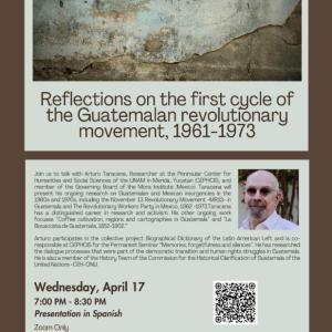 Reflections on the first cycle of the Guatemalan revolutionary  movement, 1961-1973